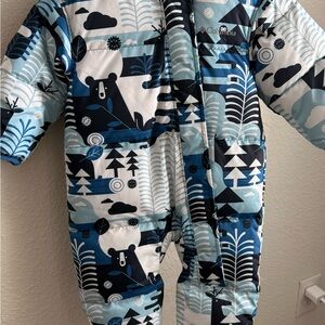 Columbia Kids One Piece in Blue and White Bear Print